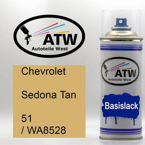 Chevrolet, Sedona Tan, 51 / WA8528: 400ml Sprühdose, von ATW Autoteile West.